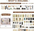 Scrapbook Supplies Pack  200 Pieces  For Art Journaling Bullet Junk Journal Supp