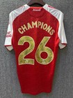 Arsenal 2025 Signed Team Squad Signature Jersey   Coa Champions 25 26