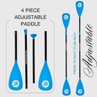 Niphean Sup Paddle  3 4-piece Detachable Floating Large  Black Kayak Paddle 