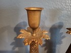Vtg Pair Of Brass 13 5    Tall Candle Holders Holiday