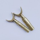 Metal Dual Bearing Swivel Carving Knife Retro Brass Color Leather Craft Tool