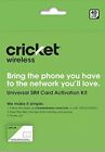 Cricket Wireless Nano Sim Card  sgmn4024  Brand New Good For Activation 