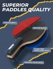Ping Pong Paddles Set Table Tennis Rackets With Balls  Storage Case For Indoor