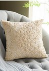  Embroidery Throw Pillow Covers Square Cushion Case 20  X 20   pack Of 1  Beige