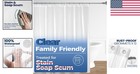 Clear Peva Shower Curtain Liner - 72  X 72   Waterproof With Reinforced Grommets