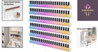 Elegant 24-inch Acrylic Nail Polish Rack     Wall Mounted Storage For 150 Bottles