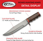 Supplies 12  Full Tang Bowie Knife With Sheath - Tactical Fixed Blade Hunting Kn