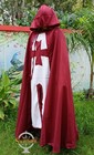 Medieval Crusader Cloak Surcoat Renaissance Templar Tunic Halloween Costume