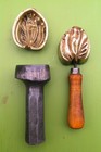 Rare Vintage Millinery Ruffled Petal Flower Tool Mold Bronze Cutter Set  57