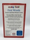 First Words  Touch And Feel Picture Cards     16 Cards     Very Good