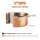 All-clad C2 12-in Bi-ply Copper Au Gratin Pan With All-clad Serving Spoon
