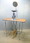 Fabulous Vtg  Industrial Rare Art Deco Chrome Hat Maker Steamer Millinery Table