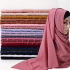 10pcs lot Women Chiffon Hijab Scarf Long Shawl Wrap Muslim Solid Scarves Turban