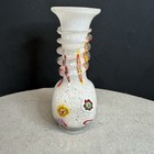 Vtg Murano Millefiore Swirl Bud Vase Italy 5 75    Hand Made With Pontil Mark Read