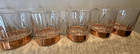 Vintage Coppercraft Guild Lowball Rocks Glasses Arcoroc France Inserts Set Of 8