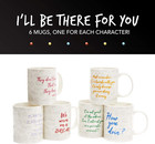 Friends Tv Show Coffee Mug Set Of 6  Themed Gifts  Officially Licensed