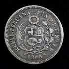 Peru 1866 1 2 Sol Km  191   5331