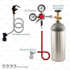 Portable Dispensing Kit For Home Brew Beer Ball Lock Corny Keg   5lb Co2 Tank