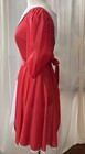 Vintage 80s Square Dance Dress Co Red White Polka Dot Size 10 Usa