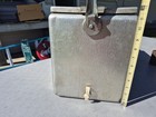 Vintage Cronstrom s Schlitz Beer Double Sided Metal 19  Picnic Cooler Ice Chest