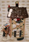 Blue Sky Clayworks Comet   Vixen Cozy Hotel Tea Light Candle House Christmas