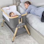 3 In 1 Portable Baby Bassinet Bedside Sleeper Adjustable Height Safe Travel Crib