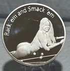       Ball Breaker - Rack   em   Smack   em    Adult Nude Flipping Coin  Silver Finish