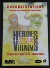 2010 Marvel Heroes Villains Spider-man Sketch Frank Kadar