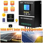 Mppt 12v 24v 36v 48v Solar Chargecontroller Tools 100a Lcd Dual Usb