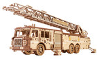 Wood Trick Rescue Firetruck Wooden 3d Mechanical Model Kit Puzzle Toy Diy Gift