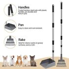 Dog Pooper Scooper Dog Poop Tray And Rake Set  Pet Waste Removal Scoop New
