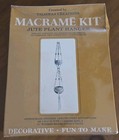 Vintage Talisman  Creations Macrame  Beaded Plant Hanger Kit 7ft New