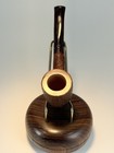 Vintage Wessex Nos Unsmoked Blasted Bent Dublin With Cumberland Stem Pipe
