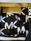 Michael Kors Mk Logo Black White Knit Beanie Hat Scarf Gloves 3-pc Set New  98