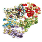 Wholesale Top Quality Czech Glass Crystal Rhinestones Round Pointed Foiled Back