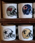 Vintage 1990s 27 Nfl Football Teams Mini Ceramic Coffee Mugs Team Name   Logo 