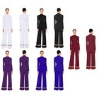 Women Lyrical Liturgical Worship Praise Dance Jumpsuit Long Sleeve Dance Outfit 