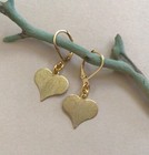 New Handcrafted Sundance Charm Artisan Jewelry Handmade Earrings Heart Leverback