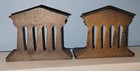 Vintage Small Set Of Parthenon Greek Temple Metal Bookends