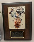 Vintage - Bo Jackson  bo Knows  Wall Plaque Collectible Sports Decor Man Cave 