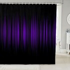  Purple And Black Bathroom Shower Curtain Set 72 w X 84 l  pack Of 1  Multi 19