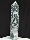 Moss Agate Tower Druzy Quartz Crystal Gemstone Large Big Tall Point Chakra Wand