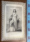 Antique Holy Card Christ Jesus Sacred Heart Rare Late 1800   s