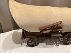 Vintage Hand Wood Crafted Conestoga Covered Wagon Large And Detailed
