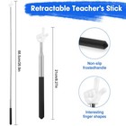 Lonxio 3 Pcs Pointer Finger Stick  Multipurpose Teacher Pointer Stick  Extend   