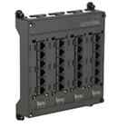 Leviton Twist And Mount Patch Panel With 24 Cat 5e Ports - Black 476tm-524