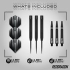 Steel Tip Darts Set 85  Tungsten 22g Black Flights Shafts Red Dragon Razor Edge
