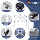 8 x8  Pop Up Canopy Tent Wedding Party Folding Gazebo With Solar Lights   Bag