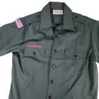 New Bsa Venturing Uniform Shirt Adult M Medium Boy Scouts America Button Up Flag