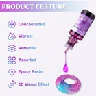 48pcs Concentrated Alcohol Ink Set  Vibrant Colors Alcohol-based Resin Ink Fo   